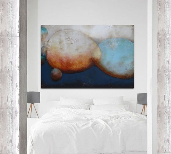 organic shapes (150 x 100 cm XL artwork)