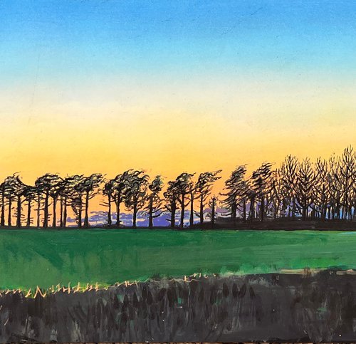 Row of Trees, Keddington by Benjamin Duarri