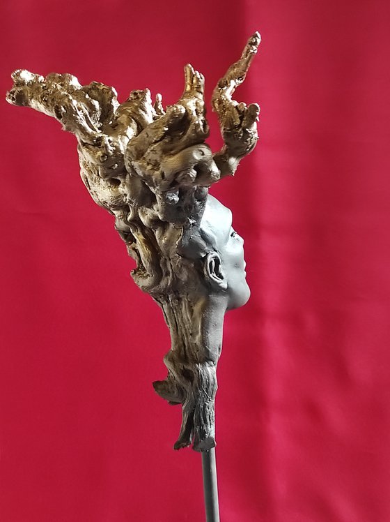 "Mida" Unique mixedmedia sculpture