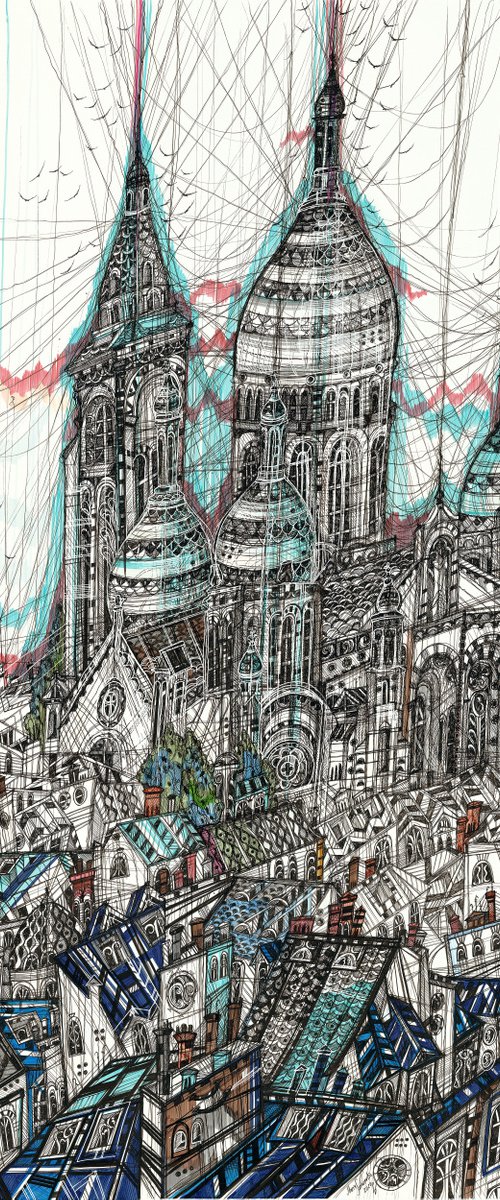 Sacre-Coeur Basilica by Maria Susarenko