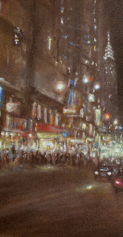 New York city Lights2, 20x16 in by Vishalandra Dakur