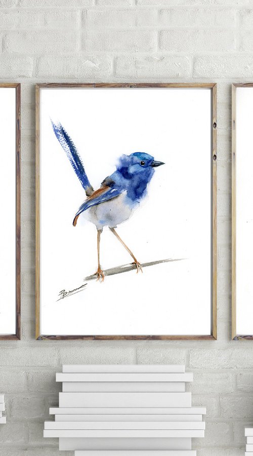 Wrens - triptych by Olga Tchefranov (Shefranov)