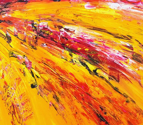 Yellow Red Abstraction E 6