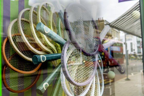 TENNIS RACK MANIA WIMBLEDON 2017  1/20 12" X 8"