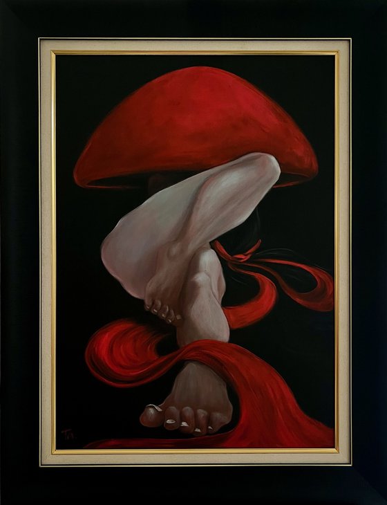 Lady in a red hat