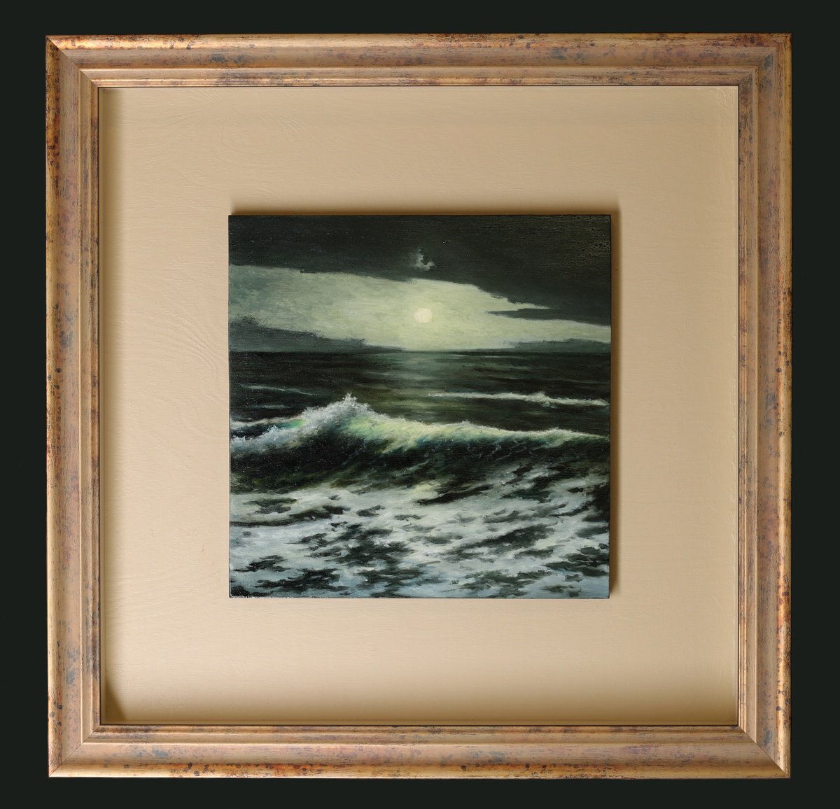 Impressionistic Landscape Oil Painting By Oleg Baulin, 22 X 22", In Focus. Vii, Original Artwork