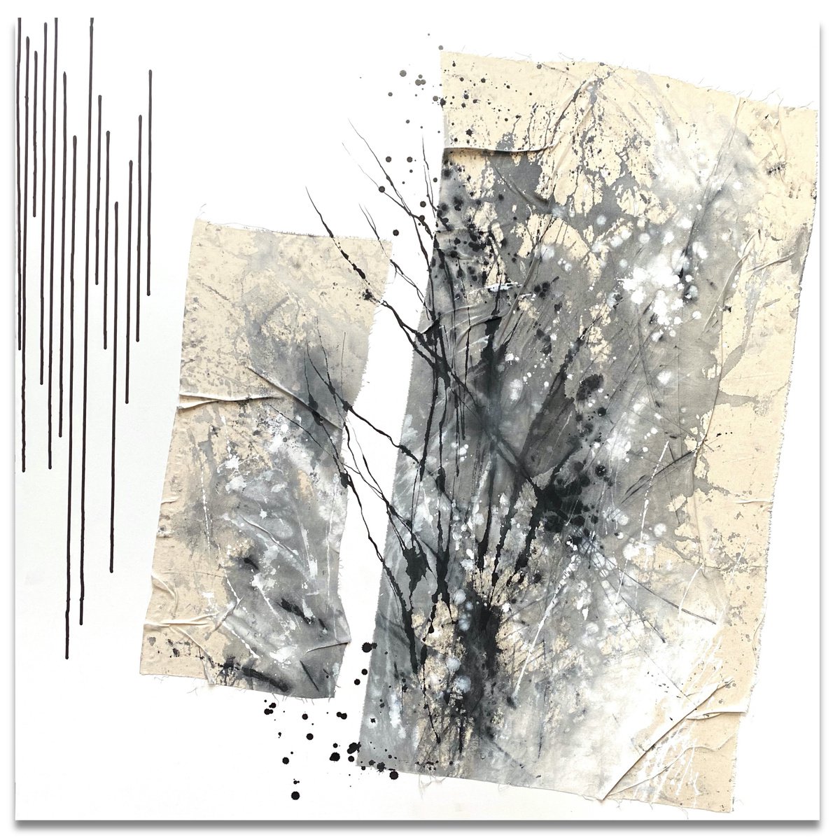 Abstract Painting By Cristina Dalla Valentina, 39 X 39, Free Thoughts /6, Original Artwork