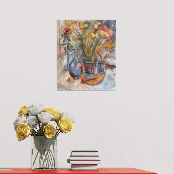 Still life with bananas