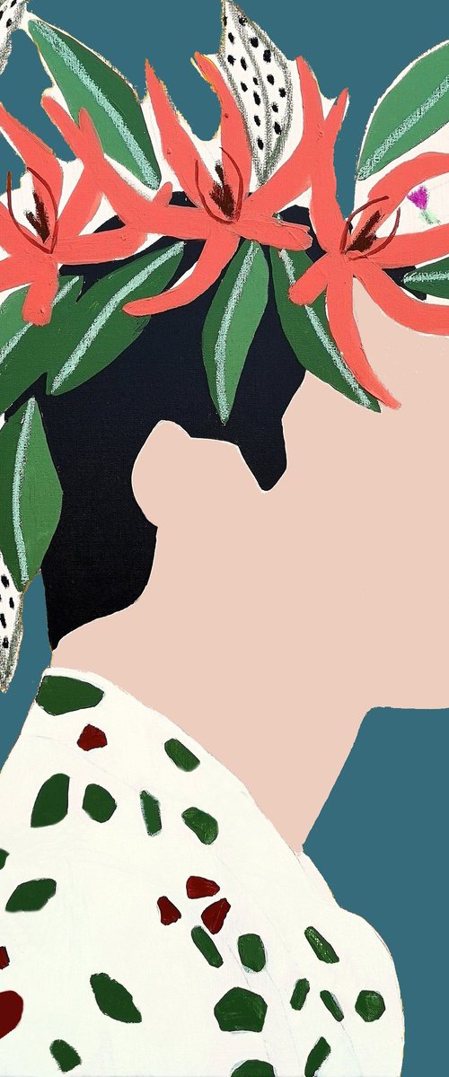 Head Flowers Freddie by Marisa Añón