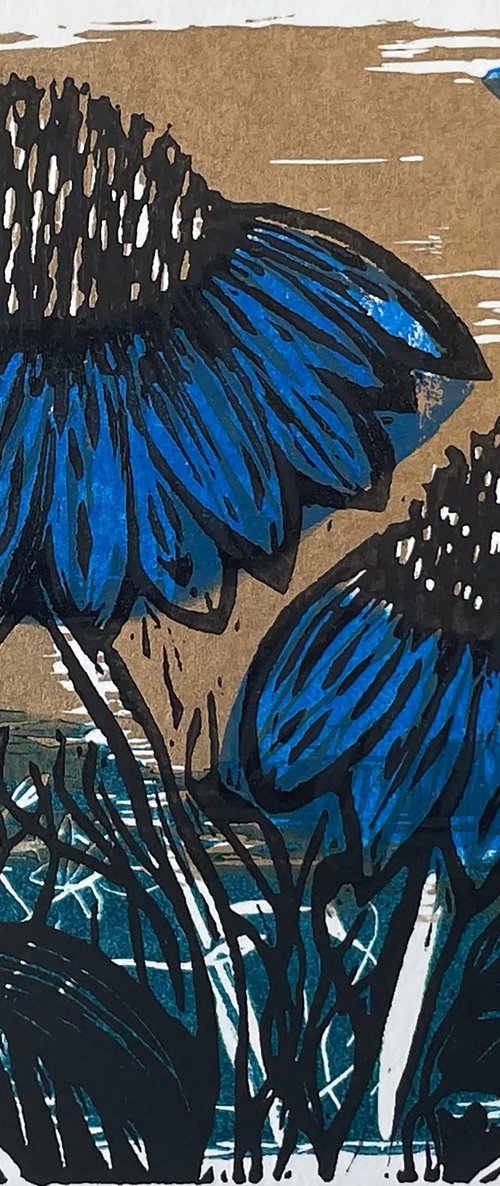 Echinacea Mini Print by C Staunton