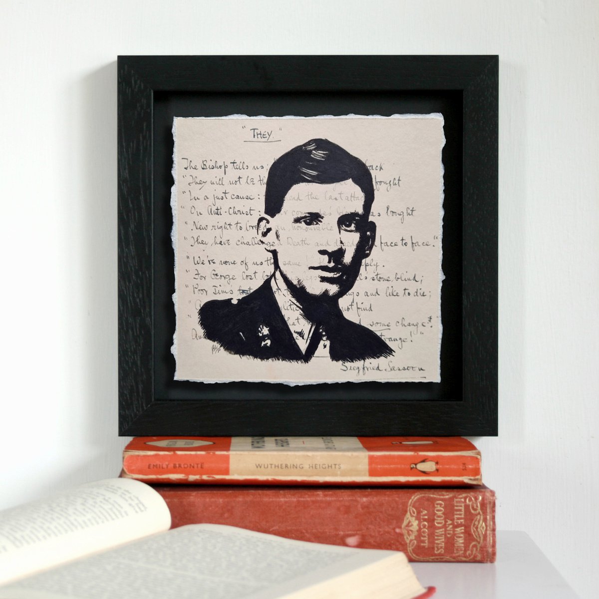 Siegfried Sassoon - They (Framed) by Peter Walters
