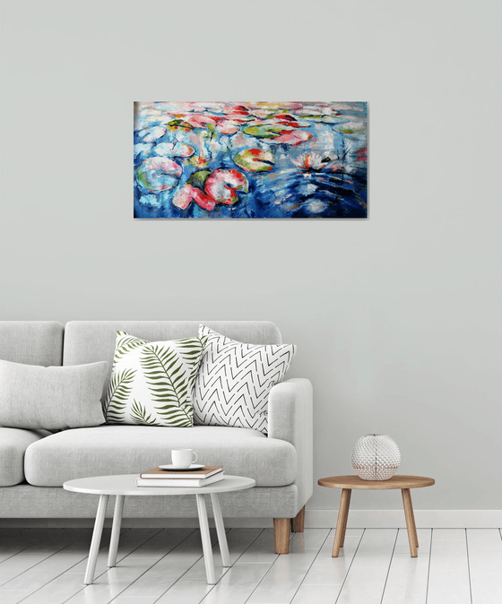 Colorful water lilies