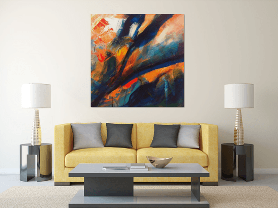 Coral XXL painting; You need a fish to understand a fish