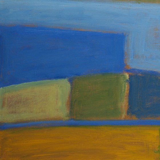 Wheat Fields By The Sea - Abstract Seascape