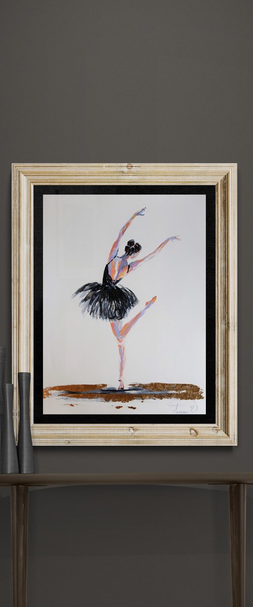 Ballerina Watercolour Mixed Media Series by Antigoni Tziora