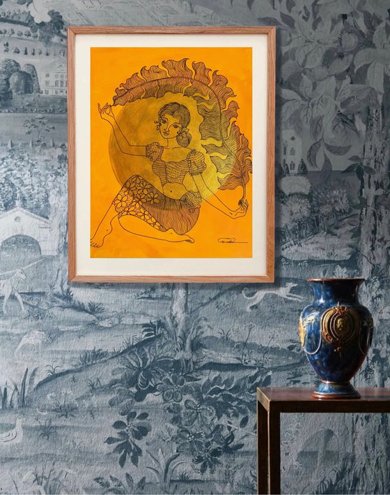 SHELTERING UNDER THE BANANA LEAF