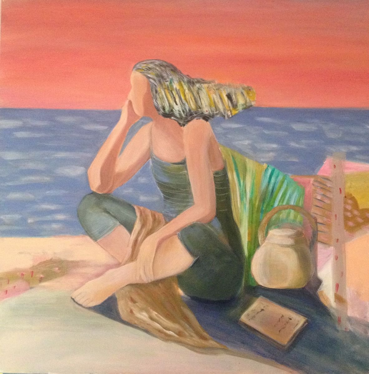 Traveller By Nadya Peovska, 35 X 35, Artwork For Sale On Artfinder