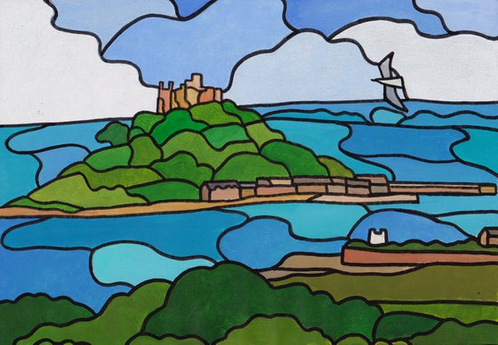 "St Michaels Mount from Marazion"