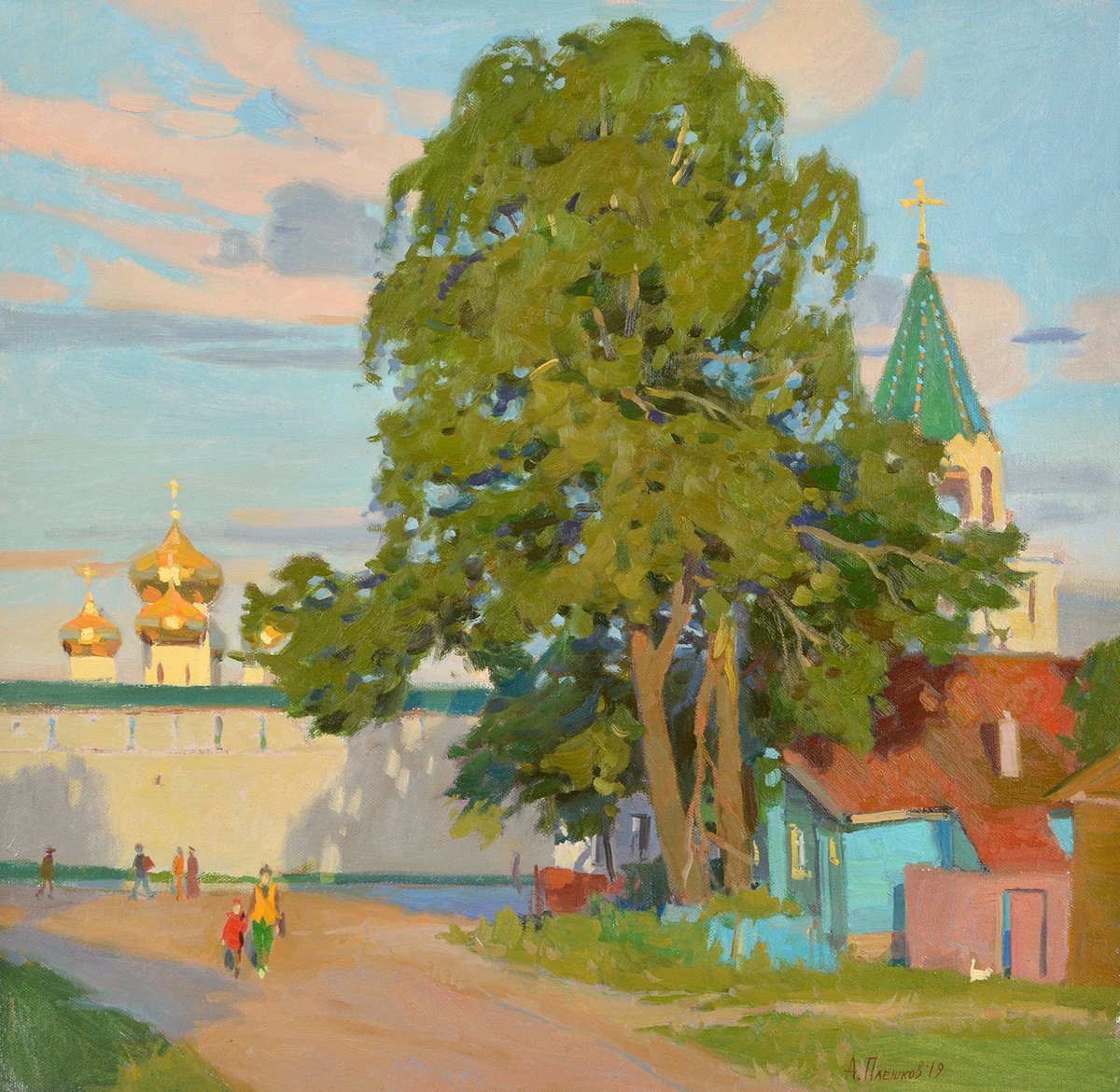 Evening in Sloboda by Alexey Pleshkov