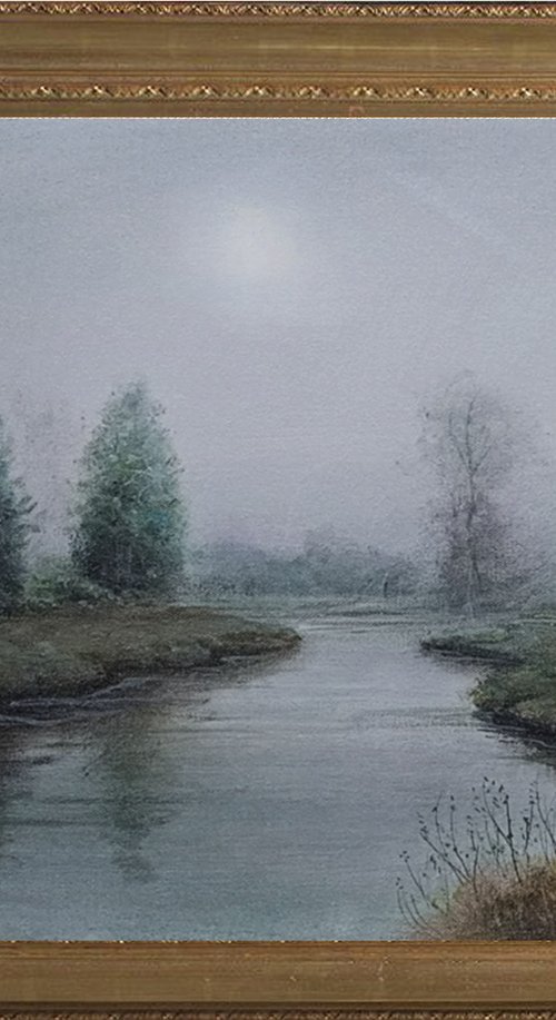 Misty landscape1 by Vishalandra Dakur