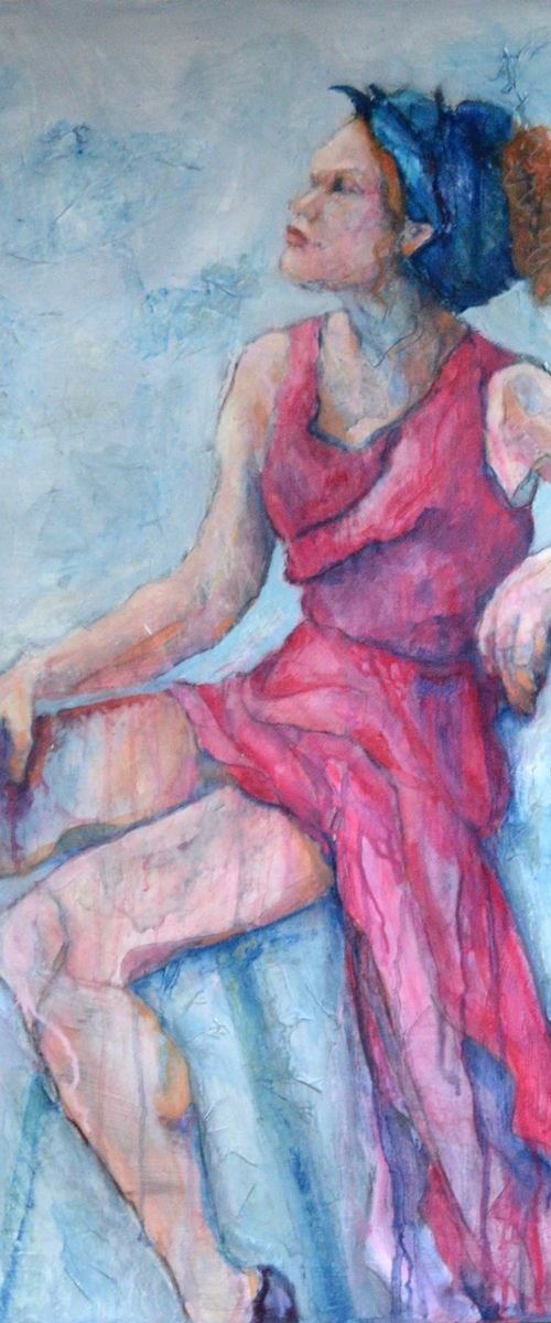 Girl in a Pink Dress by Elisabeth Lewis