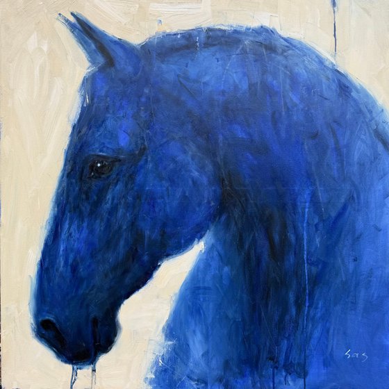 Blue horse