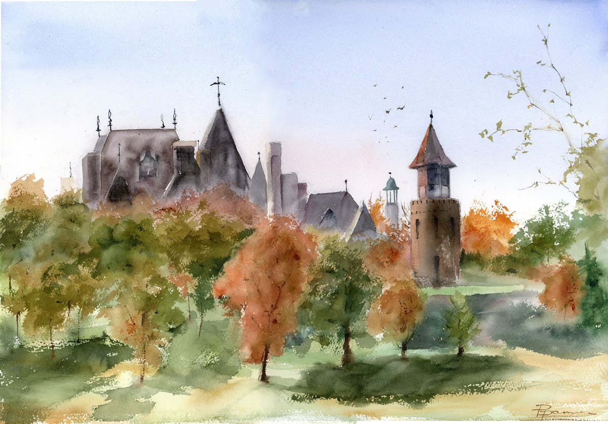 Boldt Castle in Autumn by Olga Tchefranov (Shefranov)