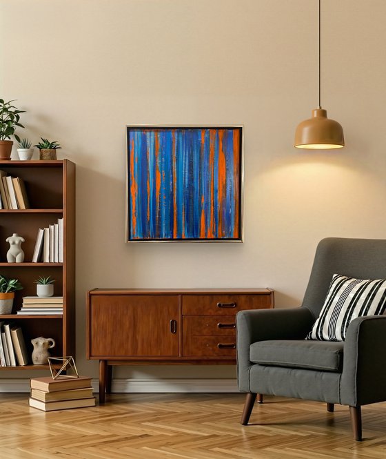 Echoes of Fire 70x70x2 cm
