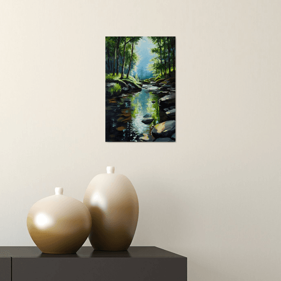 The forest river