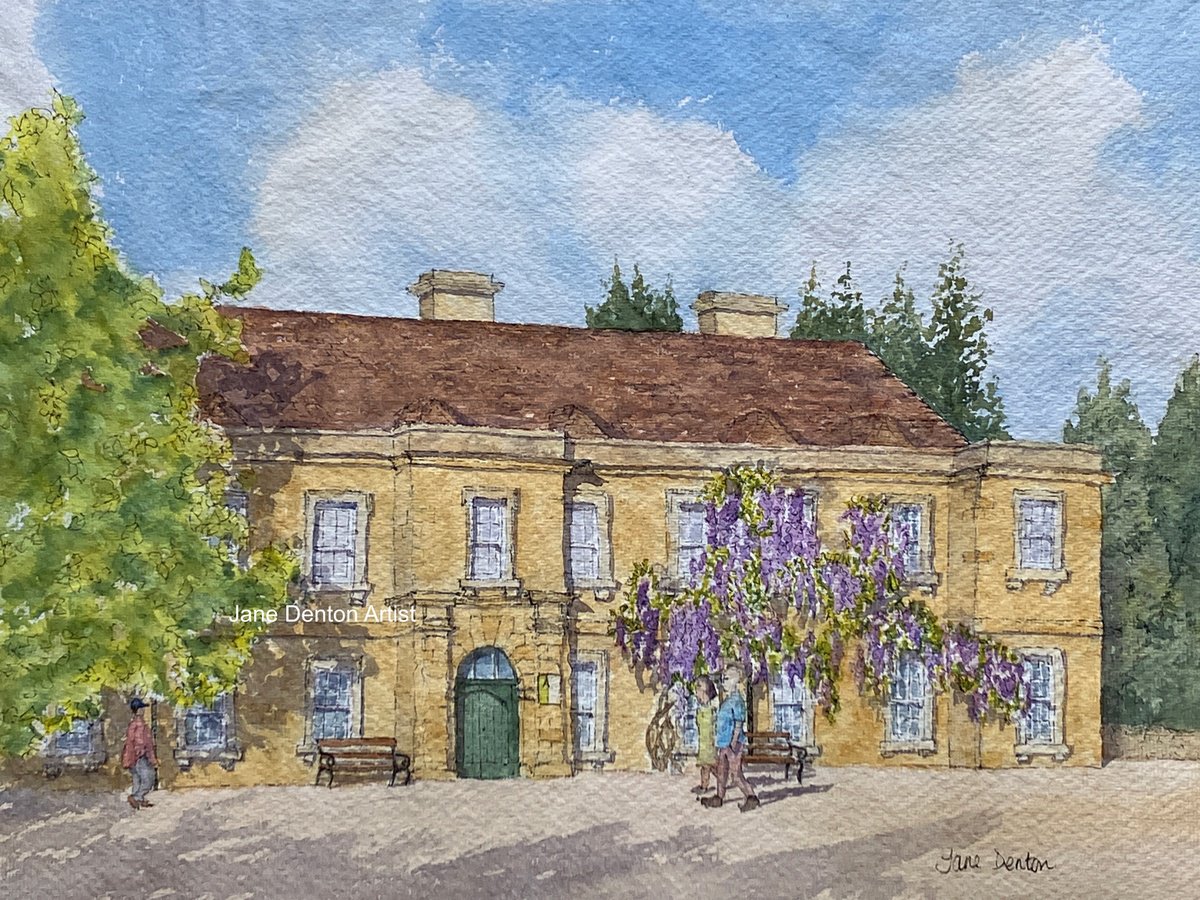 Impressionistic Cityscapes Watercolour By Jane Denton, 13 X 11, Abington Park, Northampton, Original Artwork