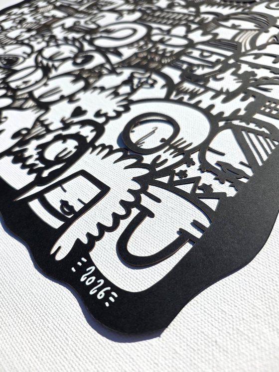 We Are All Connected (Black) - Papercut