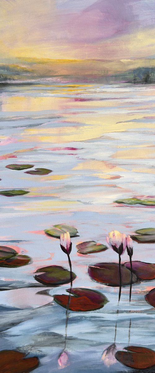 Water Lilies Land 1 by Sandra Gebhardt-Hoepfner