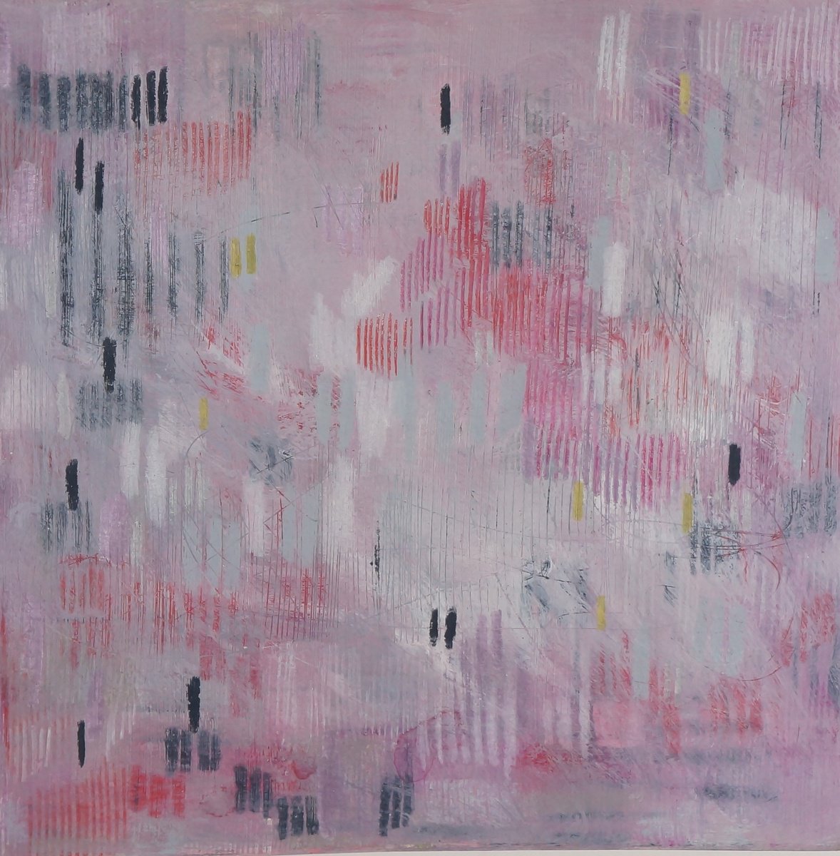 Abstract Painting By Anna Jannack, 12 X 12, Lines Xxvi, Original Artwork