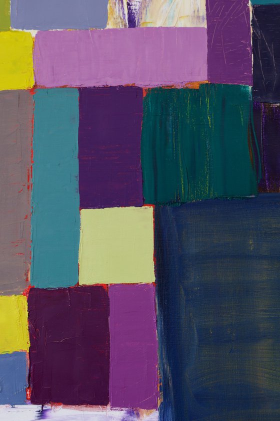 Squares / Yellow Purple
