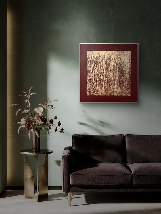 „Gilded Terrain“ 80x80x4 cm