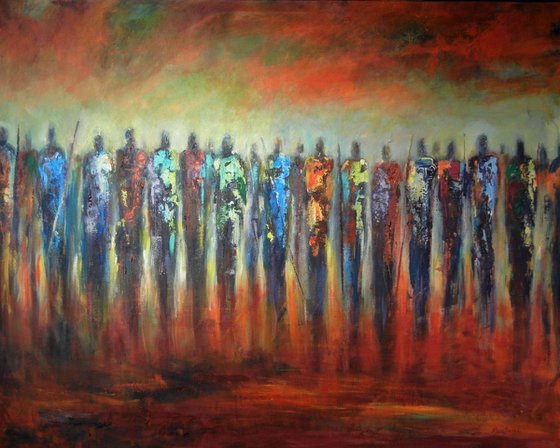 The Masses - Maasai Warriors - 60x48