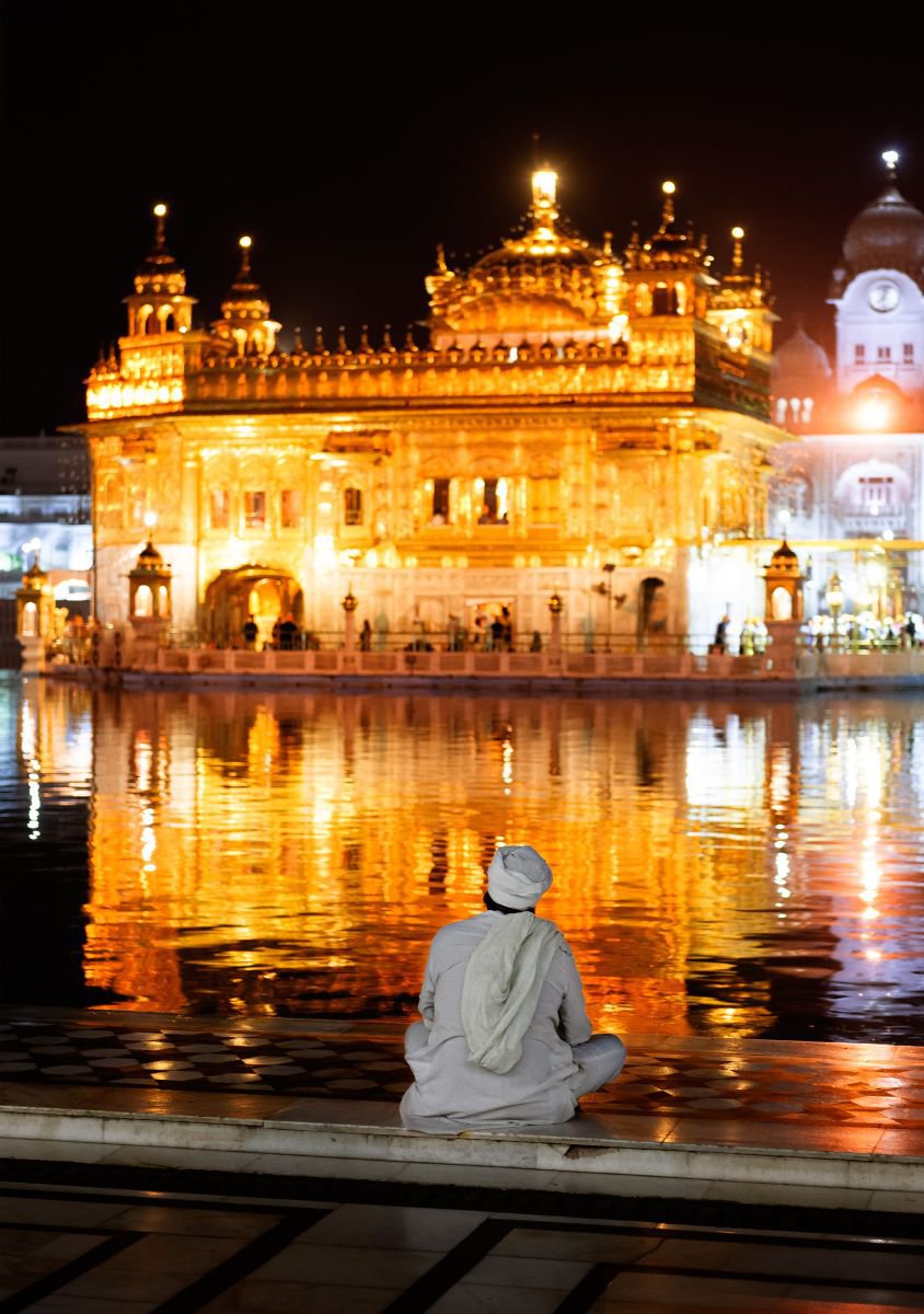 Photorealistic Cityscapes Photograph By Tom Hanslien, 33 X 47", The Golden Temple I, Original Artwork