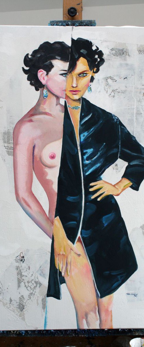 Large painting 57.8x100 Two in one by mir-jan