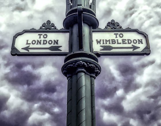 LONDON CLOSE-UP NO:7  LONDON < > WIMBLEDON (Limited edition  1/50) 12"X18"