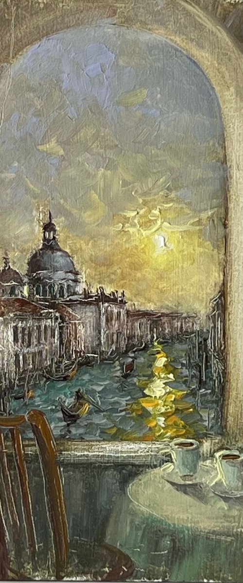 Old World Venice Grand Canal by Yulia Odukalets
