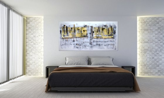 City Lights  - Abstract Art - Acrylic Painting - Canvas Art - Abstract Painting - Industrial Art - Statement Painting