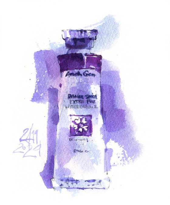 Amethyst. Tube of watercolour