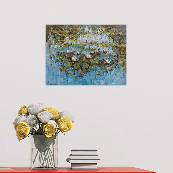 Water Lilies in the Pond