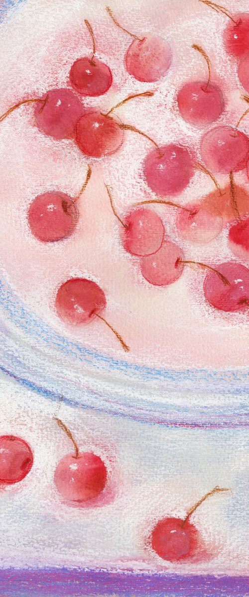 Sweet cherries by Mia