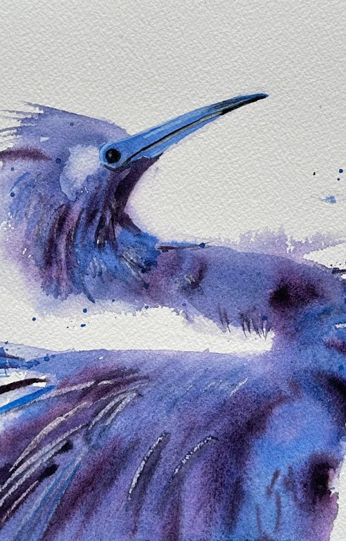 Blue Heron by Alla Semenova
