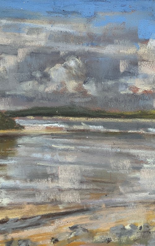 Daymer Bay, winter morning by Louise Gillard