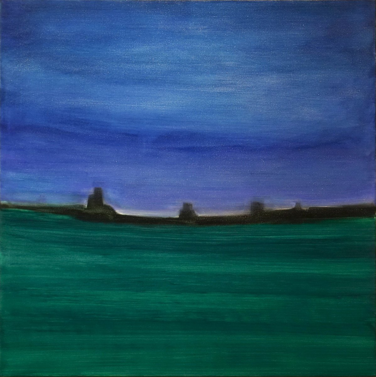 Abstract Acrylic Painting By Pier Maurizio Greco, 39 X 39", Durante, Original Artwork