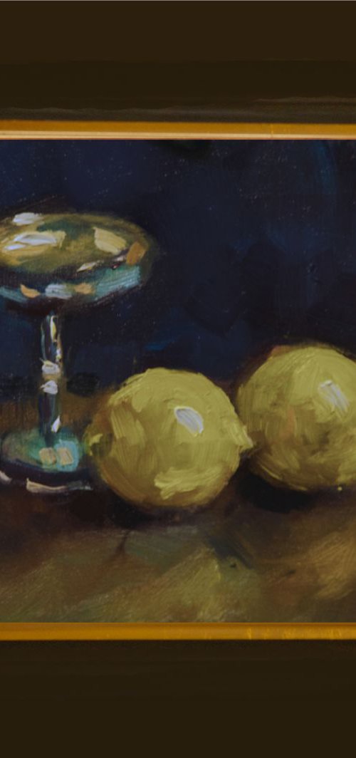 Two Lemons and Silver Cup by Andre Pallat