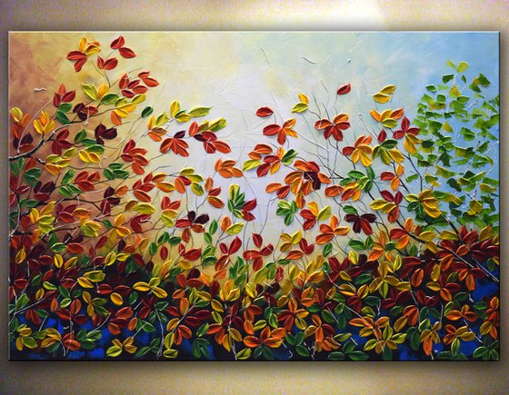 Pennsylvania Autumn - Ready to Hang Painting 36" x 24" ( 92 x 61cm)