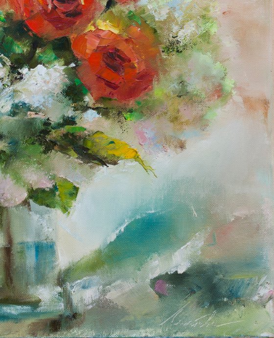 This morning and roses for you